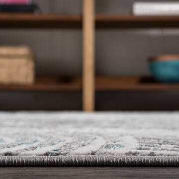 Timeworn Modern Abstract Area Rug